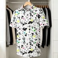 thumbnail image 2 of Gunia Kids Boys Golf Shirts Lightweight 3D Graphic Tee With Print Tops Soft Breathable Shirt Shirts For Boys White 7-8 Years, 2 of 3