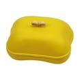 thumbnail image 2 of Bathroom Soap Box with Lid, Plastic Soap Container, Travel Size Shower Soap Dish, Striped Hollow Drainage Layer, Keep Soap Dry Clean, for Home Shower Travel Use, 2 of 6
