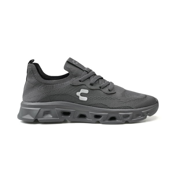 Tenis Charly Walking Unisex Practicos gris 25.5