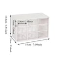 thumbnail image 3 of Bead Storage Organizer, Small Plastic Bin, 9 Compartment, Handmade Jewelry Making, Loose Glass Beads, desktop Use, Clear Construction, 1 Pc, 3 of 5