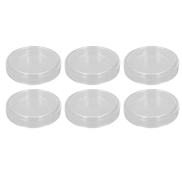 Placa de Petri de vidrio, 10PCS Placa de Petri de laboratorio Experimento Placas de Petri Placa de Petri de alta capacidad