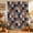 Terracotta Blue, variant on Purple Orange Blue Plaid Shower Curtain, Waterproof Shower Curtains for Bathroom, Moon Floral Cat Checked Washable Fabric Bathtub Curtain Set Bath Decor with 12 Hooks Stall 36"x72"