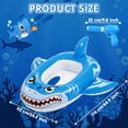 thumbnail image 6 of Pool Floats for Kids and Toddlers, with Water Blaster, Shark Boat Pool Float Swim Seat Toys, Summer Swimming Pool Water Toys for Boys Girls Aged 3-8 Years, Blue, 6 of 7