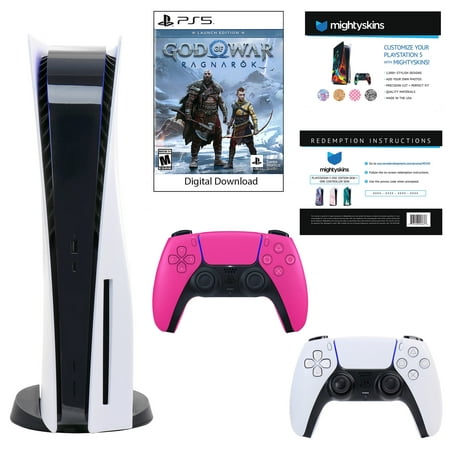 Sony PlayStation 5 Core Console with God of War: Ragnarok with Voucher and DualSense Controller in Pink