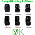 thumbnail image 2 of Key Fob Cover Compatible with Ram 1500 2500 3500 4500 5500 Leather Keychain Case Holder Protector,Brown, 2 of 7
