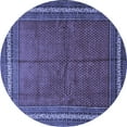 thumbnail image 1 of Ahgly Company Indoor Round Persian Blue Traditional Area Rugs, 6' Round, 1 of 4