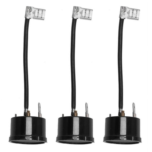 3X Plastic Compressor Thermal Overload Protector for 1HP Air Conditioner with Wire Black,3 x Overload Thermal Protective ,Black