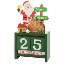 Wooden Advent Calendar Decor, Festive Desktop Ornament and Countdown Calendar, Perfect Christmas Gift for Home Decor, Christmas Countdown Must-Have Time Desk Calendar