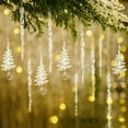 thumbnail image 5 of Hometravel Irregular Icicle Ornament Set, 24-Piece Beaded Christmas Decor Collection, Transparent Hanging Pieces for Tree Decoration, 5 of 7