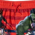 thumbnail image 5 of Marvel Avengers Captain America Iron Man Toddler Boys Swim Trunks Bathing Suit Multicolor 4T, 5 of 5