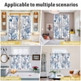 thumbnail image 6 of Blue Coastal Kitchen Curtains 96 Inch Length, Summer Nautical Ocean Beach Coral Fish Grommet Top Bedroom Living Room Curtains, Light Filtering Cafe Curtain Drapes 2 Panels Set 104''x96'', 6 of 9