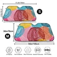 thumbnail image 3 of Uemuo Colorful Wool Balls Pattern Accordion Car Windshield Sun Shade, Foldable Reflective Sun Visor for Car, Reflector Windshield Sunshade-Small, 3 of 7