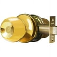 thumbnail image 2 of Constructor Chronos Passage Door Knob Handle Lock Set for Hallway and Closet Polished Brass Finish, 2 of 3