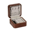 thumbnail image 4 of Black Walnut Solid Wood Jewelry Storage Box Retro Hanging Necklace Earrings Ring Portable Jewelry Travel Storage Box, 4 of 6