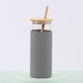 thumbnail image 1 of Glass Drinking Water Bottle Easy to Clean Water Bottle for Cold Brew Tea Iced Coffee, 1 of 3