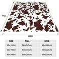 thumbnail image 5 of Cow Print Blanket Comfort Warm Cow Throw Blanket Soft Stuff Decor Gifts for Girls Women, 5 of 5