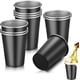 thumbnail image 1 of 10 PCS Vasos de Acero Inoxidable de 500ml - Taza de cerveza para camping,apilables y fáciles de limpiar,Se utiliza para acampar, casa, fiesta, bar, puede contener té, vino y varias bebidas (Negro）, 1 of 6