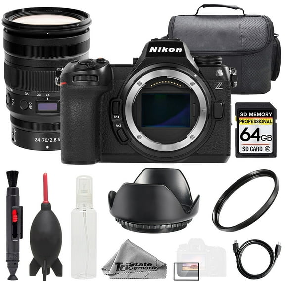 Nikon Z6 III   Z 24-70mm f/2.8 S Lens  64GB   Bag  UV Filter- Basic Kit (International Version)