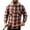 Red(Pockets), variant on YODETEY Men’s Hooded Plaid Flannel Shirt Jacket, Midweight Casual Long Sleeve Plaid Shacket, Big and Tall ,Size M-4XL