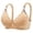 Beige, variant on 2 Pack Bras for Women Comfortable Wireless Floral Print Seamless Older Adults Everyday Wear Bras