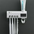 thumbnail image 3 of KQJQS Smart Toothbrush Sanitizer, Free Punching Wall Mounted Toothbrush Holder, Automatic Toothpaste Device, 3 of 3