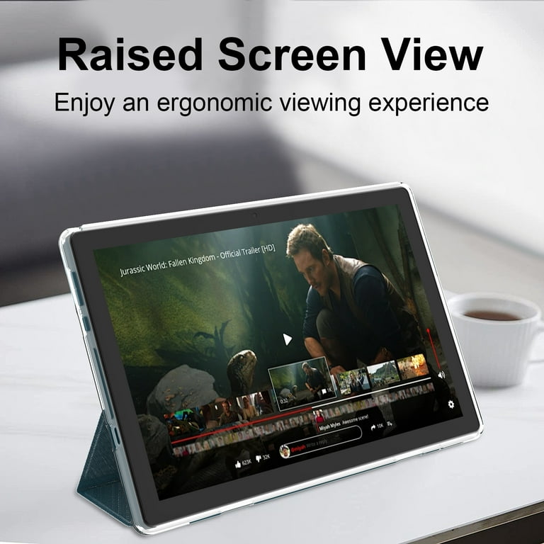 Android 15 Tablet with Case, 10 inch Tablets, 12GB RAM 64GB ROM