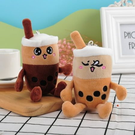 

Xunyuan Multifunctional Bag Pendant Lightweight Easy-carrying Bubble Tea Cup Plush Pendant for Car