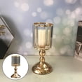 thumbnail image 1 of candeliere dorado con cubierta de cristal, candelero de cristal candelero para de comedor, boda, decoración para hogar S Colco Candelero de mesa, 1 of 8