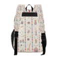 thumbnail image 3 of Large Clear PVC Backpack Heavy Duty See Through Backpack for Adults Work Travel, Cream Circus Animal Printed 12L, 3 of 8