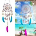 thumbnail image 6 of Dream Catcher Diamond Art Painting 5D Kit, 23.4" Boho Wall Hanging with Feathers & Beads,Good Luck Gift, 6 of 8