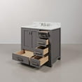 thumbnail image 5 of Water Creation Madison 36" Hardwood Single Bathroom Vanity in Gray/Chrome, 5 of 8