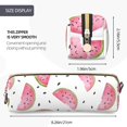 thumbnail image 3 of Fotbe Watermelon Estuche para Lápices de Cuero con Estampado, Estuche con Cremallera Resistente, Organizador Compacto y Elegante para Papelería, 3 of 7