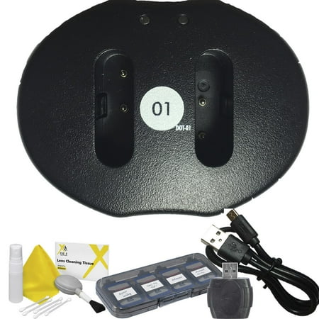 3x DOT-01 Brand 1800 mAh Replacement Sony NP-BX1 Batteries and Dual Slot USB Charger for Sony DSC-RX1 Digital Camera and Sony BX1 Accessory Bundle