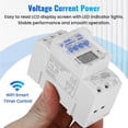 thumbnail image 5 of SINOTIMER TM919A-2 Programmable Digital Time Switch Relay Timer Control AC 220V 16A Din Rail Mount, 5 of 5