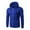 Blue, variant on Xysaqa Men's Long Sleeve Hooded Sweatshirt Casual Big & Tall Fleece Full Zip Hoodie Jacket with Pockets 3X 4X 5X