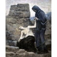 thumbnail image 3 of Puvis de Chavannes, Pierre 12x14 Black Modern Framed Museum Art Print Titled - The Compassion, 3 of 5