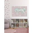 thumbnail image 6 of Marmont Hill Green Pastel Unicorn Canvas Wall Art, 6 of 7