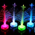 thumbnail image 1 of New Colored Fiber Optic LED Light-up Mini Christmas Tree with Top Star Battery Powered SCI88, 1 of 3