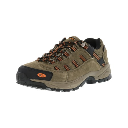 - Hi-Tec Men's Bandera Ultra Low Waterproof Smokey Brown / Light Taupe Burnt Orange Ankle-High Leather Hiking Shoe - 9M