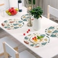 thumbnail image 6 of Ryvnso Christmas Trees Gift Round Plate Mats Dining Table Placemat Set of 4 for Holiday Decoration, 6 of 7