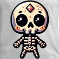 thumbnail image 3 of CafePress - Pixel Skeleton Men's Long Sleeve T Shirt - Unisex Cotton Long Sleeve T-Shirt, 3 of 4