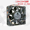 thumbnail image 3 of Qfr1212ghe 12cm ventilador 12v 2.7a 2 líneas 4pin servidor de alta velocidad ventilador de refrigeración Feliz Sencillez, 3 of 5