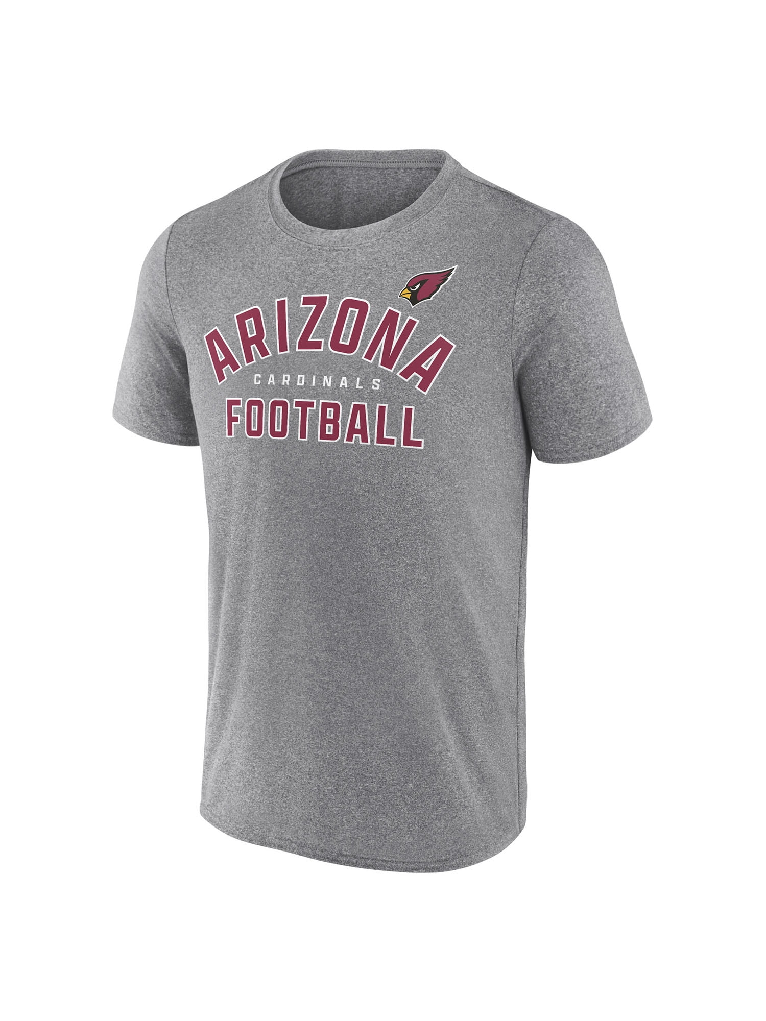 NFL Men's Arizona Cardinals Synthetic Gray Short Sleeve Arch Logo T-Shirt – All 32 Teams Available