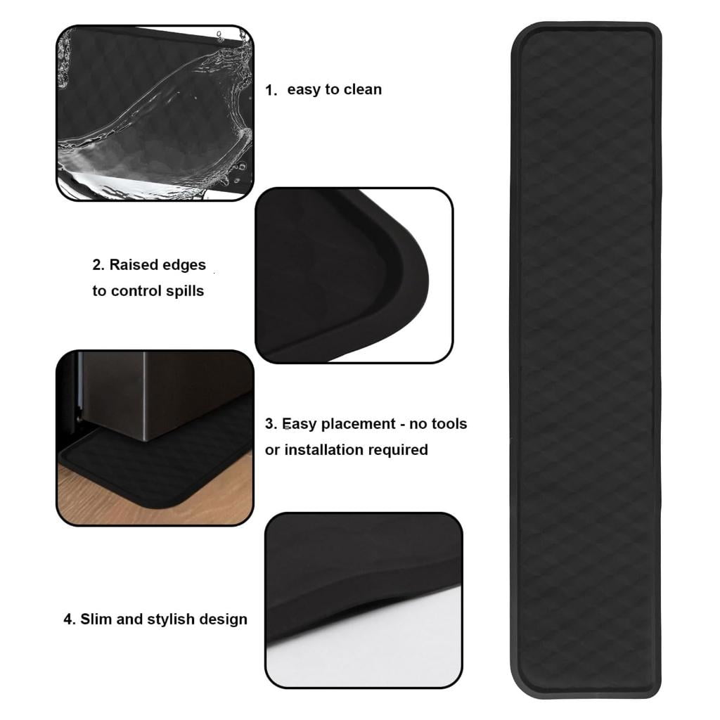 Multipurpose Appliance Floor Cover Nonslip Silicone Base Suitable for Fridge