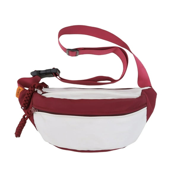 Mini Creamy Fanny Pack Crossbody Bags for Women and Men, Waterproof Belt Bag with Adjustable Strap for Traveling Running Hiking Cycling.