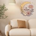 thumbnail image 1 of Adhesivos de pared con luna y flor con cita inspiradora, 30 x 30 cm, 1 of 3