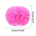 thumbnail image 2 of 2 PCS Cheerleading Pom Poms with Baton Handle for Team Spirit Sports Dance Cheering  Adults, 2 of 4