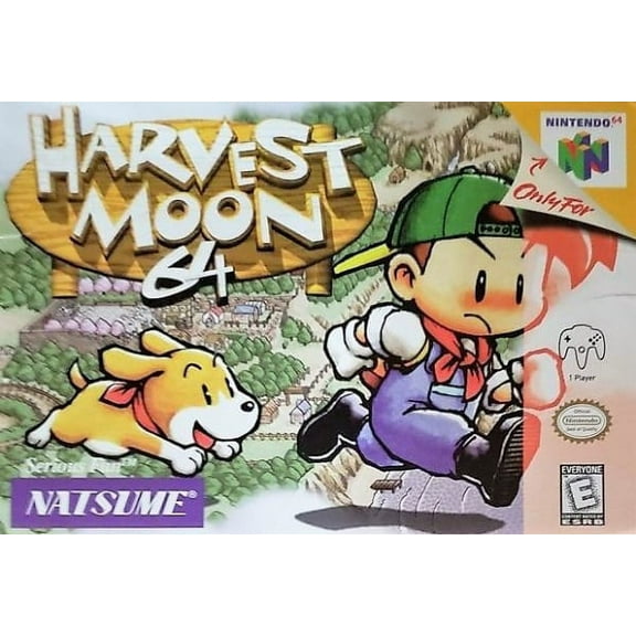 Harvest Moon 64 Games Cartridge Card for N64 (US Version)