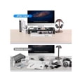 thumbnail image 3 of Monitor Stand Riser Metal Computer Stand with USB 3.0 Hub Support Data Transfer and Charging Monitor Shelf Printer Stand Desk Organizer for TV / Laptop / Computer / Up to 27 inches and 66 pounds, 3 of 7