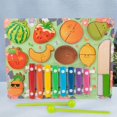 thumbnail image 4 of HILABEE 8 Note Xylophone Cutting Fruit Colorful Keyboard Educational Early Learning with, 4 of 9